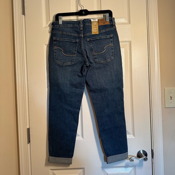 Signature by Levi Strauss Dark Blue Boyfriend Jeans - Picture 4 of 10